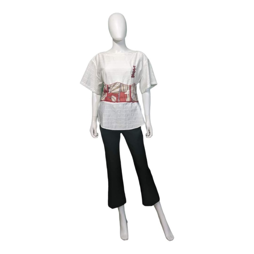 Mukzin Top Short Sleeve White L